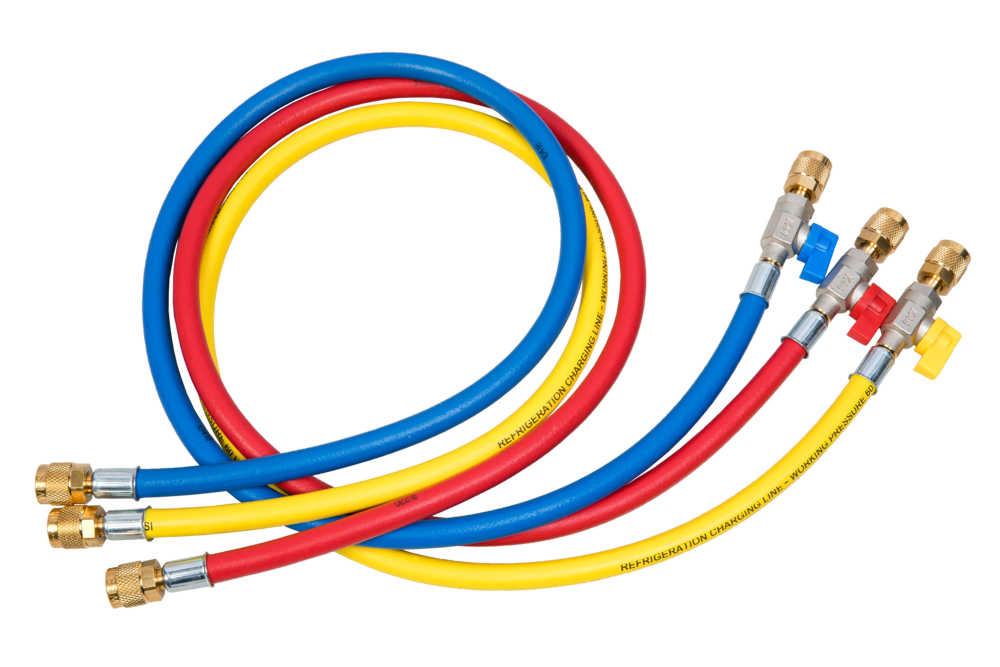 Set di 3 tubi flessibili con valvola a sfera CA-CCL-60 REFCO