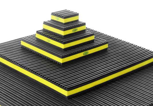 Piastre antivibrazione 101 x 101 x 22 mm REFCO - Anti-vibration pad