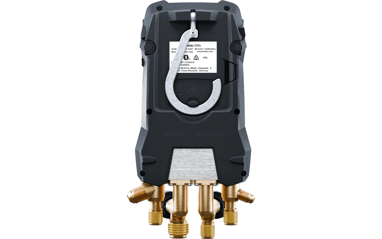 Kit Smart Vuoto testo 558s - Manifold digitale smart con sonde per il vuoto e la temperatura senza fili